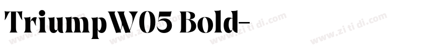 TriumpW05 Bold字体转换